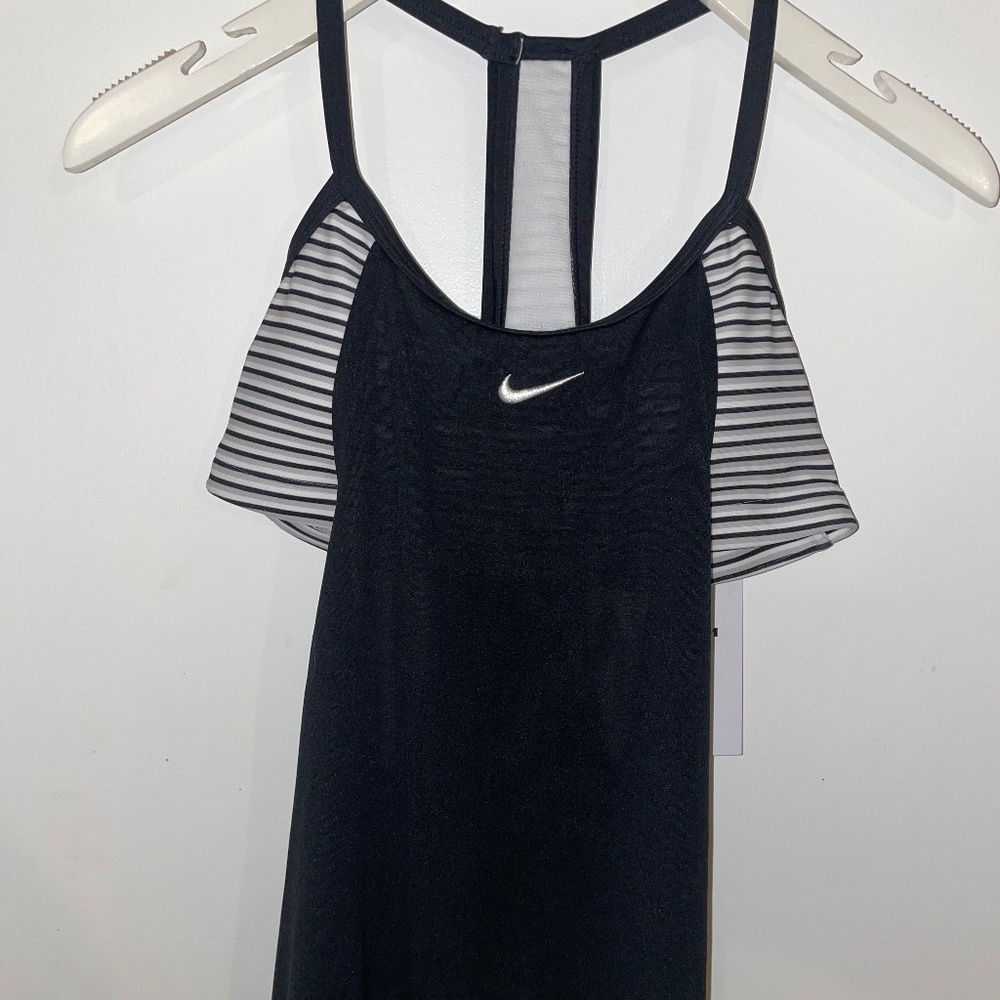 Nike Women's Drape Layered Tankini Swimsuit Top and Bikini 2 Piece Set XS
